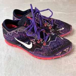 Nike Free 5 TR Fit 4 Women's Sneakers Size 9 Purple Athletic Running Shoes